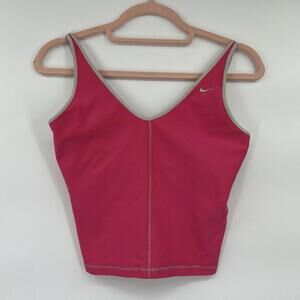 Nike Hot Pink Crop Top Workout Athletic Tank Top Women's